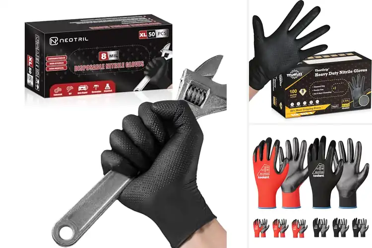 Detailed view of Best Auto Repair Gloves