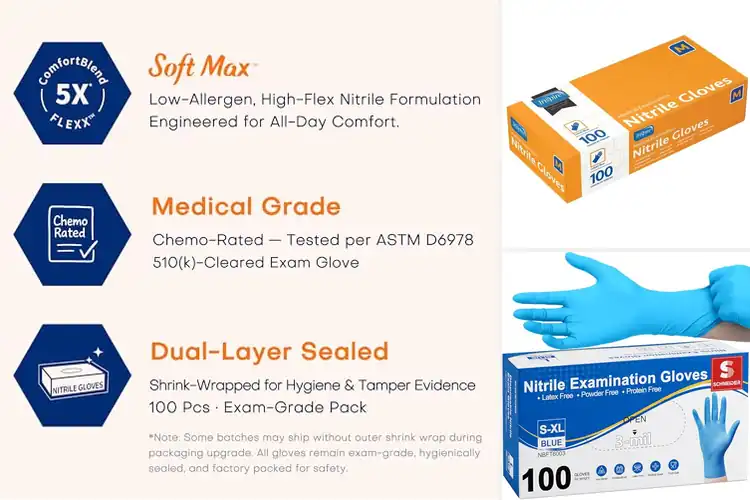 Detailed view of Best Blue Gloves: Top 10 Picks for Safety & Comfort