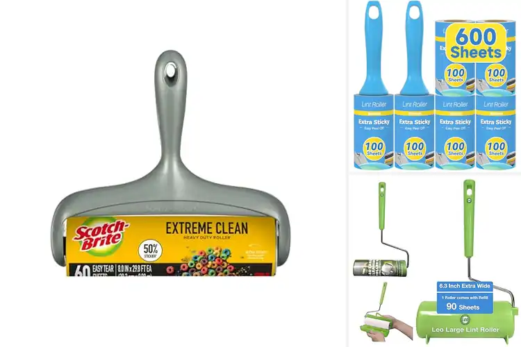 Detailed view of Best Ergonomic Handle Lint Rollers for Easy Pet Hair Removal