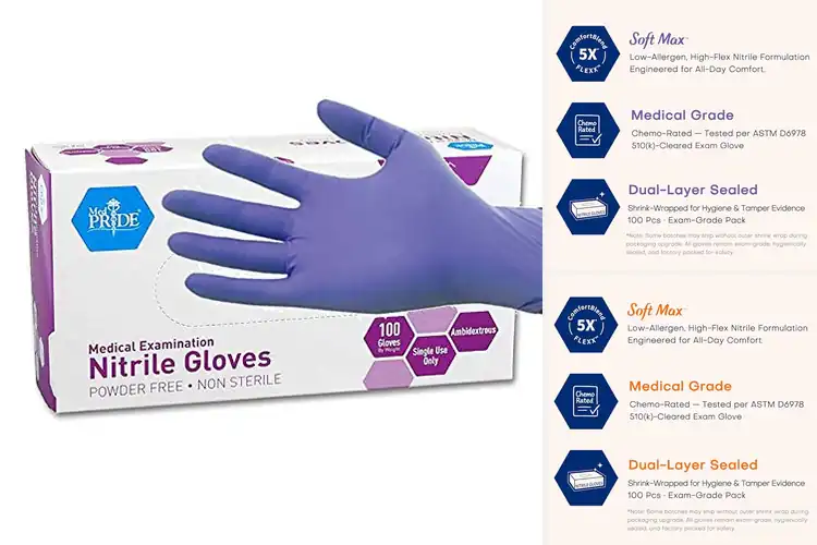 Detailed view of Best Exam Gloves for Sensitive Hands