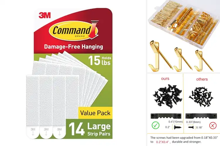 Detailed view of Best Frame Hangers: Secure, Damage-Free Decorating Made Easy