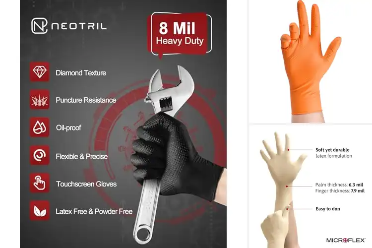 Detailed view of Best Grip Disposable Gloves