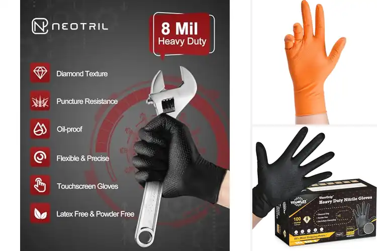 Detailed view of Best Grip Nitrile Gloves