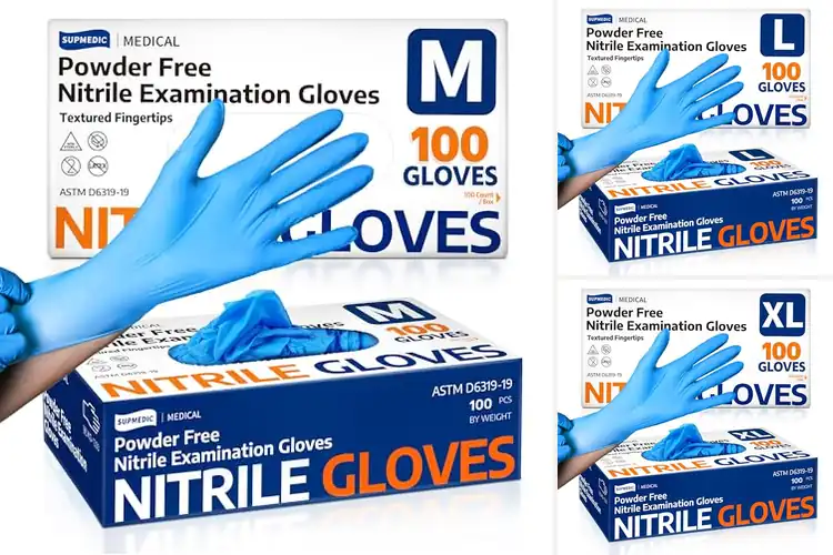Detailed view of Best LatexFree Nitrile Exam Gloves