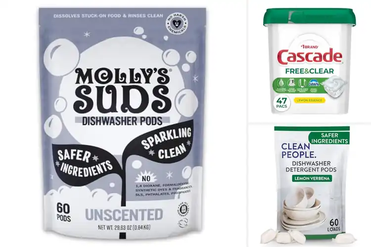 Detailed view of Best Low-Sudsing Dishwasher Pods