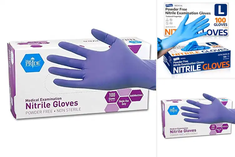 Detailed view of Best Medical Nitrile Gloves