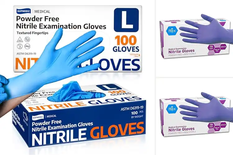 Detailed view of Best Medical Nitrile Gloves Powder Free