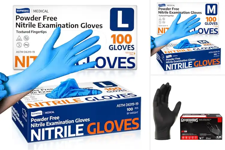 Detailed view of Best Micro Roughened Fingertips Nitrile Gloves