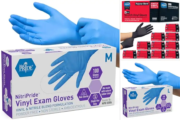 Detailed view of Best Nitrile Vinyl Blend Gloves