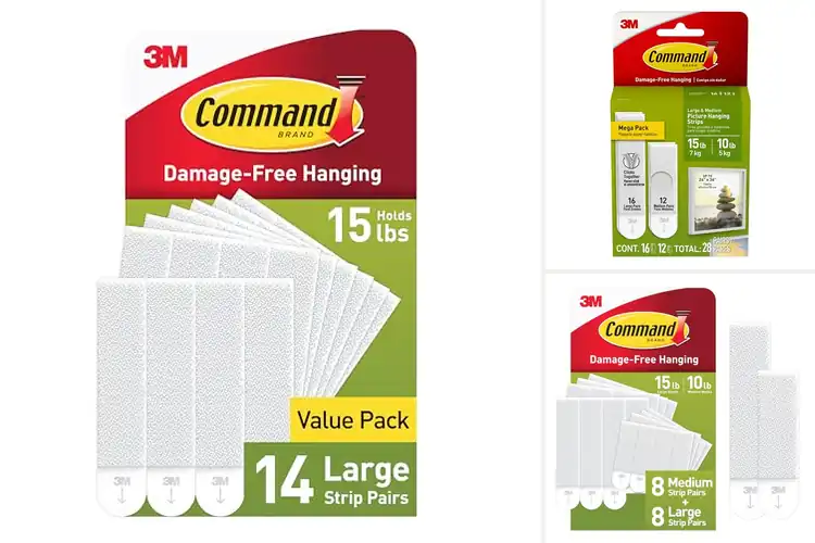 Detailed view of Best Picture Hanging Strips for Easy, Damage-Free Decorating