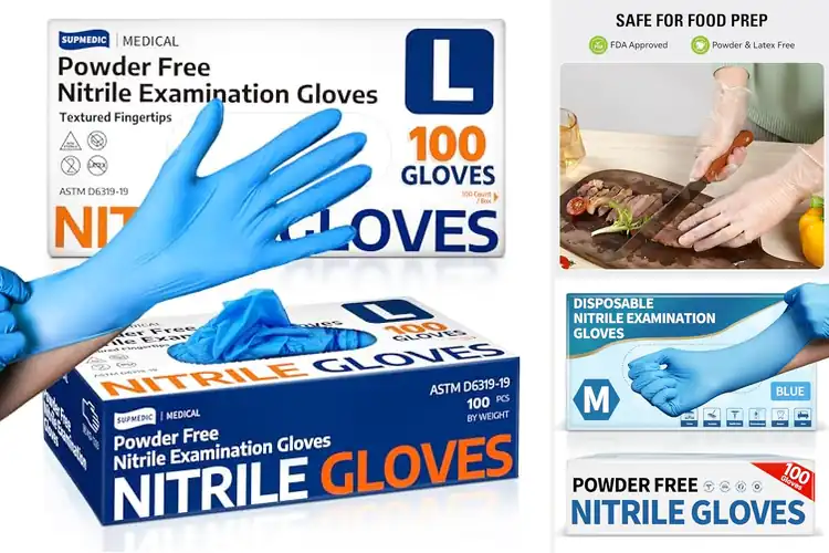 Detailed view of Best Powder-Free Disposable Gloves for Safe, Comfortable Use