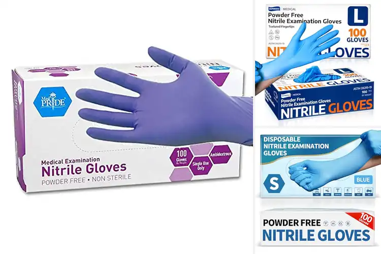 Detailed view of Best PowderFree Nitrile Exam Gloves