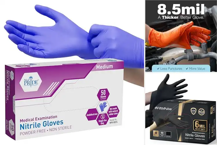 Detailed view of Best PunctureResistant Nitrile Gloves