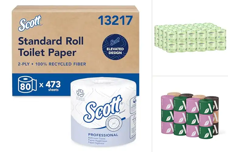 Detailed view of Best Recycled Fiber Toilet Papers