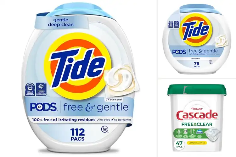 Detailed view of Best Residue Free Pods for Spotless Dishes & Clothes