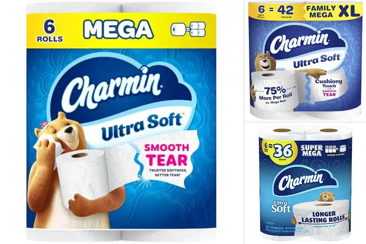 Detailed view of Best Roll Count Charmin Ultra Soft 6 Mega Rolls