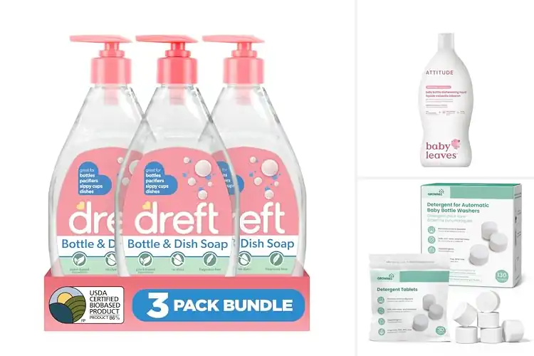 Detailed view of Best Safe For Glassware And Baby Bottles Detergent