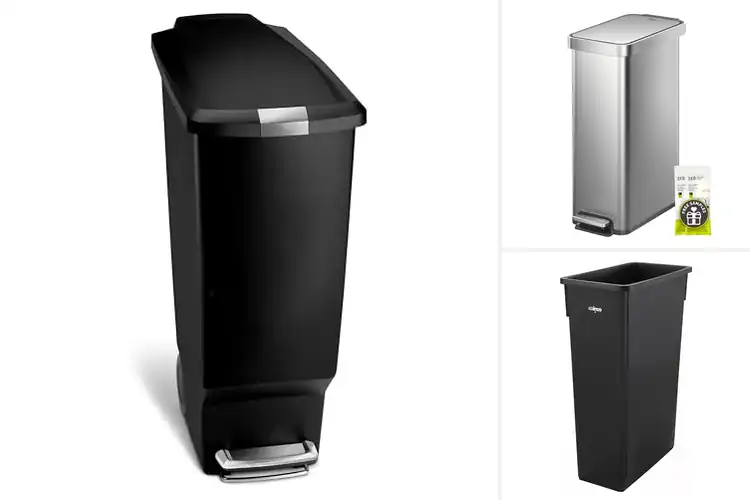 Detailed view of Best Space Saving Trash Cans