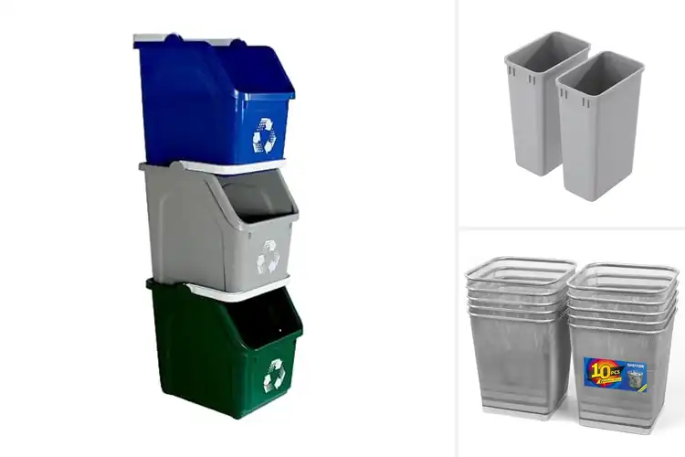 Detailed view of Best Stackable Trash Cans