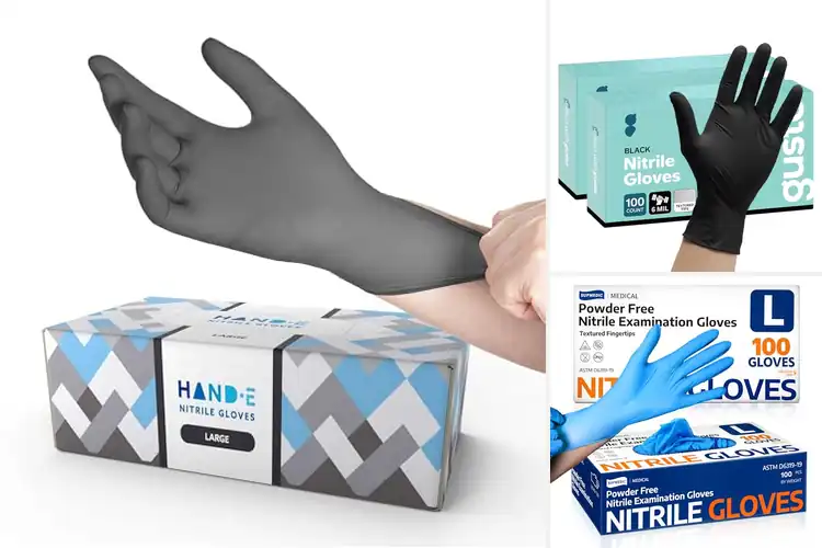 Detailed view of Best Textured Fingertips Nitrile Gloves