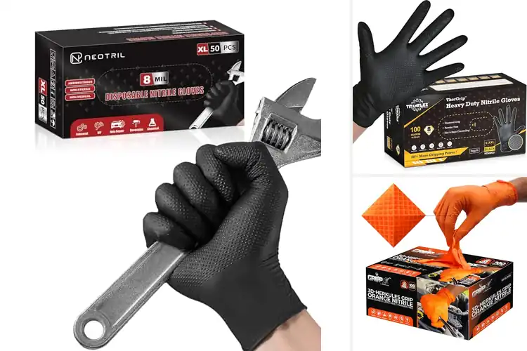 Detailed view of Best Textured Nitrile Gloves