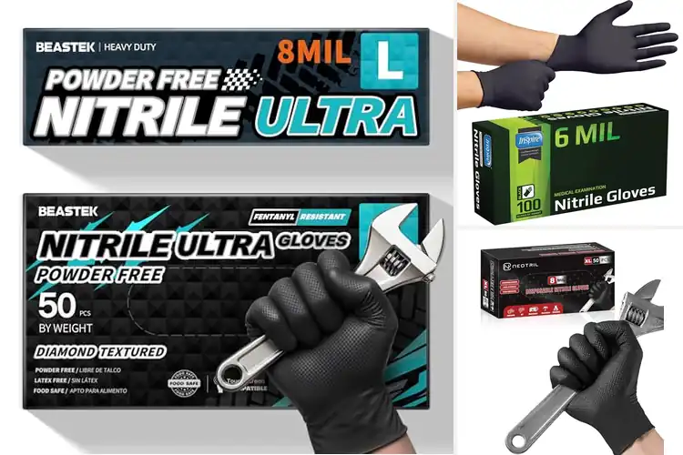 Detailed view of Best Thick Nitrile Gloves for Ultimate Protection & Comfort