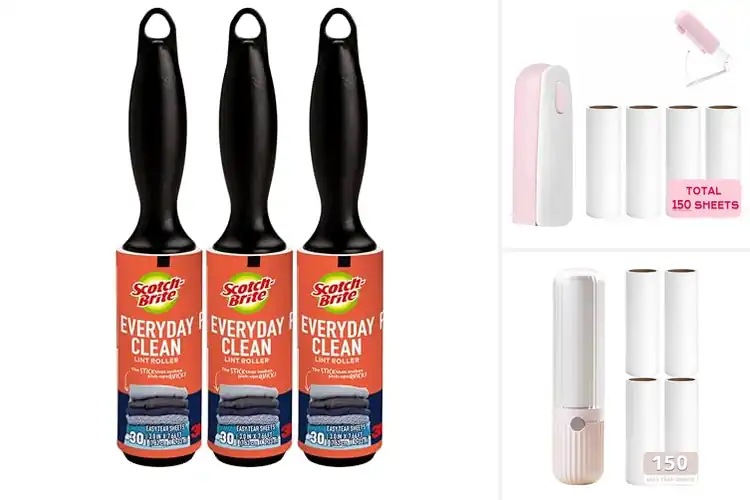 Detailed view of Best Travel Lint Rollers Compact Design