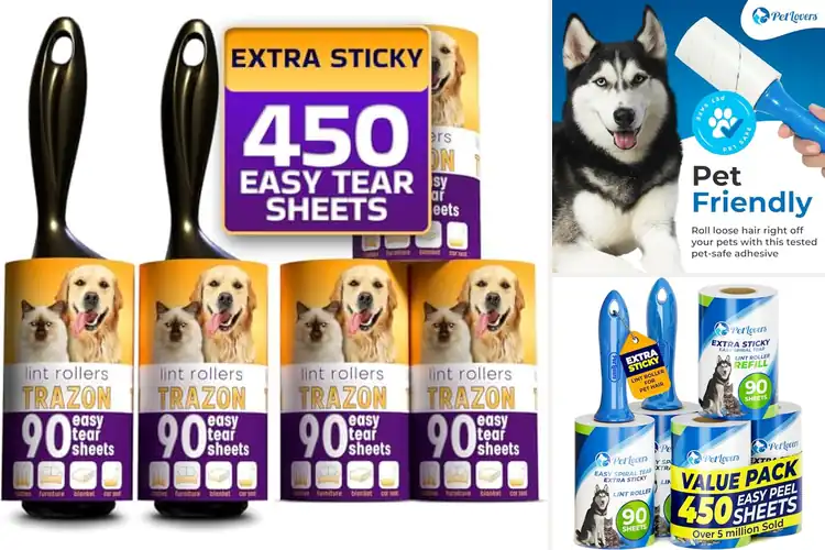 Detailed view of Best Value Lint Roller 450 Sheets – Mega Pack for Pet Owners