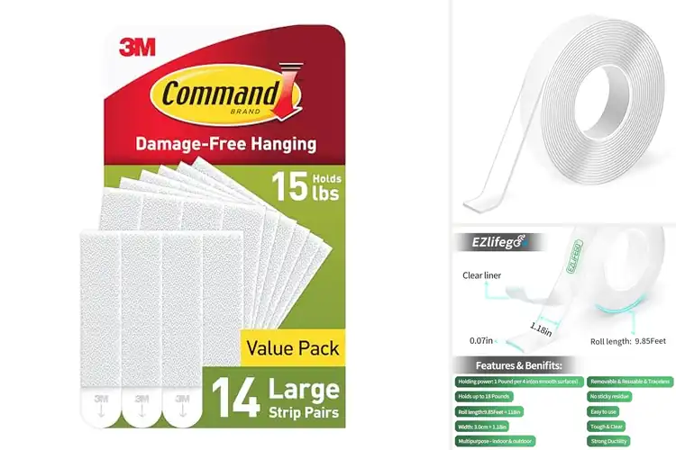Detailed view of Best Wall Adhesive Strips
