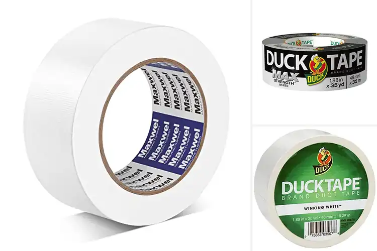 Detailed view of Best White Duct Tapes 1.88 Inch Wide